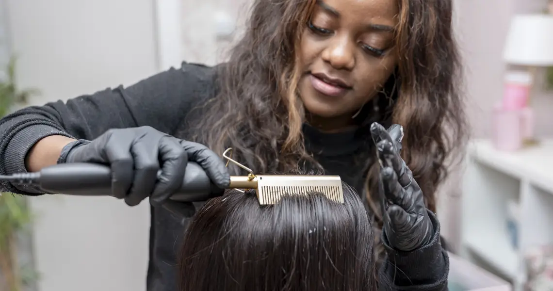 Bluxury Working on Hair Bluxury Working on Hair