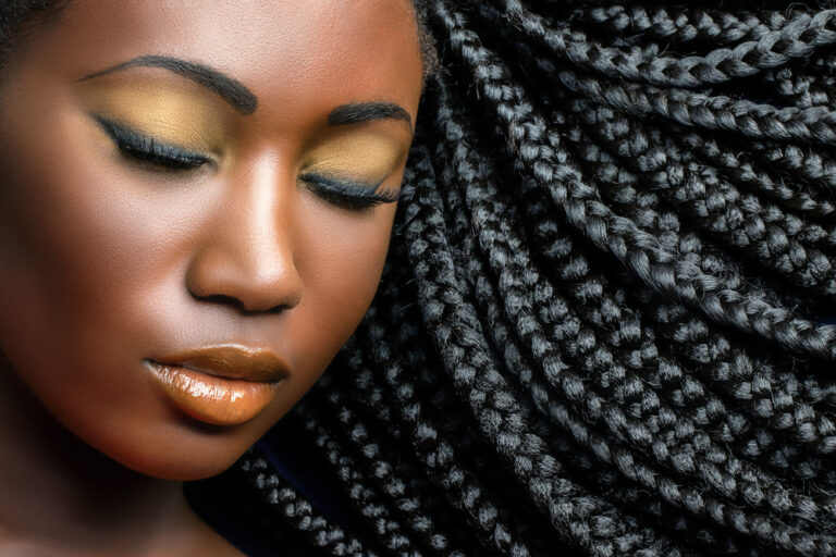 Extreme,Close,Up,Beauty,Cosmetic,Portrait,Of,Young,African,Woman